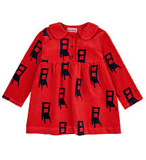 Bobo Choses Robe - velours - Asseyez-vous - Rouge