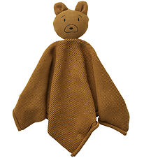 Liewood Comfort Blanket - Knitted - Milo - Mr Bear Golden Carame
