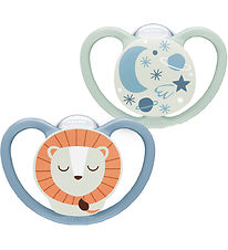 Nuk Pacifiers - 2-Pack - Space Night - Blue/Green