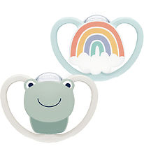 Nuk Pacifiers - 2-Pack - Space - Grey/Blue