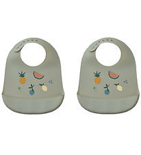 Liewood Bib - Silicone - 2-Pack - Tilda - Fruit Dove Blue