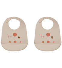 Liewood Bibs - Silicone - 2-Pack - Tilda - Birthday Multi M