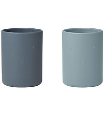 Liewood Cups - Silicone - 2-Pack - Ethan - Blue Mix