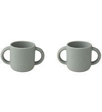 Liewood Cups - Silicone - 2-Pack - Gene - Rabbit Dove Blue