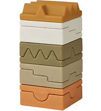Liewood Stacking Tower - Silicone - Morgan - Khaki Multi Mix