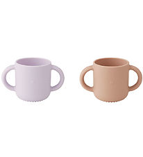 Liewood Cups - Silicone - 2-Pack - Gene - CAT Light Lavender Ro