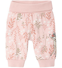 Name It Trousers - Bambi - NbfDro - Sepia Rose w. Print