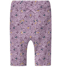 Name It Trousers - NbfSobia - Lavender Mist w. Flowers
