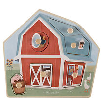 Little Dutch Jigsaw Puzzle - Wood - 6 Bricks - Little Farm