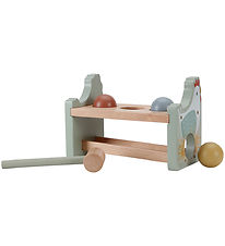 Little Dutch Pounding Bench w. Balls - Wood - Little Farm