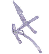 by ASTRUP Unicorn Horn and Halter For Hobby Horse - Purple w. Gl