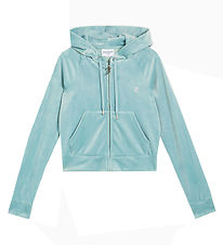 Juicy Couture Neuletakki - Rajattu - Madison - Veluuri - Blue Su