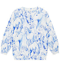 Molo Sweatshirt - Monti - Blue Pferde