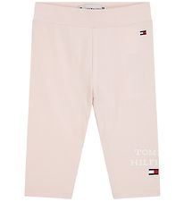 Tommy Hilfiger Leggingsit - Vauva TH Logo - Hupaisa Vaaleanpunai