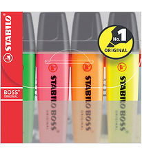 Stabilo Surligneur - BOSS - 4 pices - Multicolore