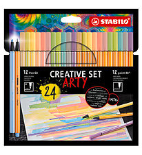 Stabilo Markers - Pen 68/Point 88 Arty - 24 pcs - Pastel