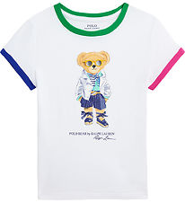 Polo Ralph Lauren Stuttermabolur - Hvítur M. Bangsi
