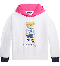 Polo Ralph Lauren Sweat  Capuche - Blanc av. Peluche