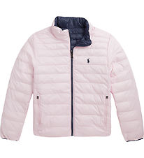 Polo Ralph Lauren Vadderad jacka - Vändbar - Puderrosa/Marinblå