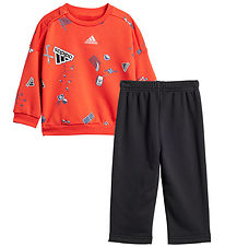 adidas Performance Sweatset - I Bluv Jogger - Röd/Svart