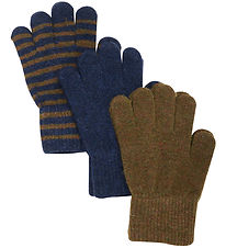 Minymo Gloves - Wool - 3-Pack - Parisian Night