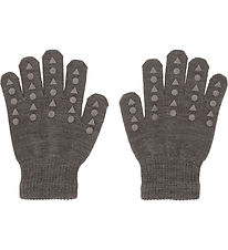 GoBabyGo Gants - Tricot - Laine - Brown Mlange av. Pimpant