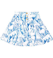 Molo Skirt - Denim - Betsy - Blue Horses