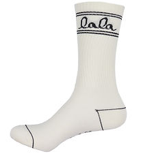 Lala Berlin Socks - Alja - White w. Black