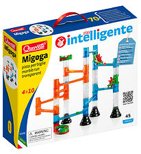 Quercetti Kugelbahn - Migoga Marble Run Transparent - 45 Teile -