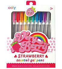 Ooly Kugelschreiber m. Erdbeerduft - 12 st. - Sehr Berry