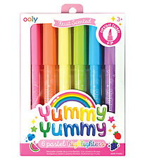 Ooly Highlighter w. Fruit scent - 6 pcs - Yummy+ Yummy+