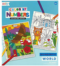 Ooly Colouring Book - Color Town Numbers - Wonderful World