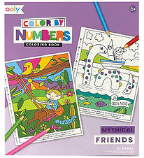 Ooly Colouring Book - Color Town Numbers - Mythical Friends