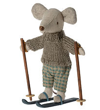 Maileg Mouse - 13 cm - Big brother w. Ski