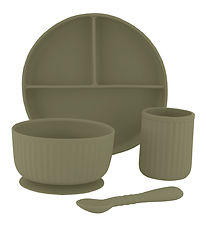 Mikk-Line Bestek-Set - Silicone - Gedroogd Herb