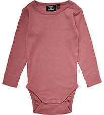 Hummel Bodysuit l/s - Rib - hmlRene - Dusty Rose