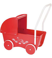 Krea Doll Stroller - Wood - Red