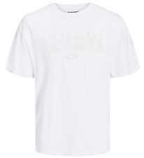 Jack & Jones Stuttermabolur - JjCory - White