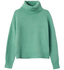 LMTD Trja m. Turtleneck - NlfNarle - Stickad - Creme De Menthe