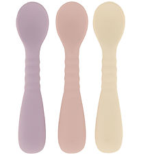 Mikk-Line Spoons - 3-Pack - Silicone - White Swan/Nirvana/Adobe