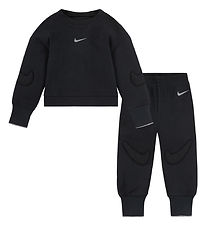 Nike Blouse/Trousers - Rib - Black w. Logos