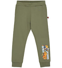 LEGO Ninjago Sweatpants - LWPhilo 105 - Dusty Green w. Print