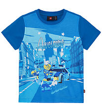 LEGO City T-Shirt - LWTano 124 - Blauw m. Print