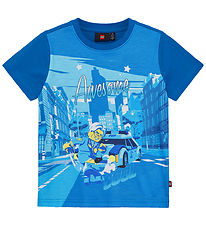 LEGO® City T-shirt - LWTano 124 - Blue w. Print