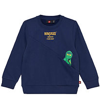 LEGO Ninjago Sweatshirt - LWScout 100 - Dark Marinbl m. Lloyd