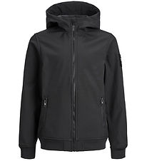 Jack & Jones Veste softshell av. Polaire - Non - Noir