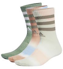adidas Performance Socks - 3-Pack - Pink/Green w. Batik