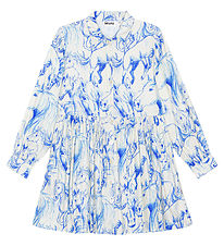 Molo Dress - Christy - Blue Horses