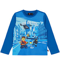 LEGO City Blouse - LWTano - Blue w. Print