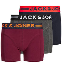 Jack & Jones Boxers - 3-Pack - Jaclichfield - Dark Grey Mela
